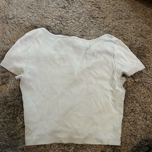 H&M blue crop top, size small.